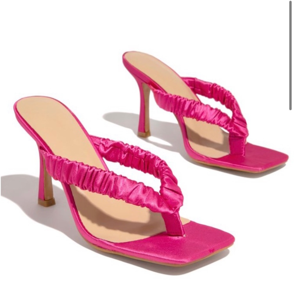 Hot pink sandals